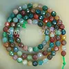 Wholesale-Wholesale 4 6 8 10 12 14mm Faceted Natural Indian Agate Round loose stone jewelry Beads Gemstone Agate Beads Free Shipping