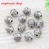 Hot! 200pcs antigo liga de prata requintado Spacer Beads 7.5x8mm encaixa Colar Charm Bracelet Estilo Europeu