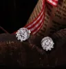 Banda New Crown Wedding Stud Brinco 2017 Novo 925 Sterling Silver CZ Simulado Diamantes Noivado Bonita Jóias Crystal Anéis de Cristal