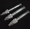 New Mini NC Quartz Nail with Quartz Filter Tips Tester Quartz Straw Tube Glass Water Pipes Smoking Accessories Dab Straw