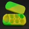 Nonstick woskowe pojemniki silikonowe pudełko 6in1 silikonowy pojemnik na nietopecie słoiki woskowe o stopniu spożywczym Dab przechowy