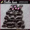 5 bundels onbewerkte Indiase maagdelijk menselijk haar weeft natuurlijke zwarte kleur golvende body wave extensions bella haar