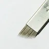 100st PCD 14PIN -nålar Permanent Needle Disponible Cosmetic Eyebrow Tattoo Needles Blade för 3D -handgjorda broderier Mikroblading6253741