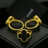 2019 Toppkvalitetsklassisk 18K Rose Yellow White Gold Plated Flower Ring Fashion Jewelry hela märke smycken8525670