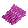 6 pièces pinces à cheveux bouche professionnelle coiffure bec sectionnement Clips Crocodile épingles à cheveux Salon soins des cheveux outils de coiffure 2697054