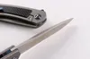 free shipping 9'' New CNC D2 Blade Carbon Fiber TC4 titanium alloy Ball Bearing Open Line Lock Pocket Folding Knife VTDF03