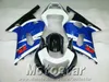 ABS Plastic Bodykits voor Suzuki GSX-R600 GSX-R750 01 02 03 Fairing Kit K1 GSXR 600/750 2001-2003 Blauw Wit Zwart Verklei Set SK39