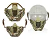 Airsoft Tactical Mask Paintball Accessories Hunting Protective Men Half Face Mask for Fast Helm 5 Colors205n