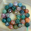 Wholesale-Wholesale 4 6 8 10 12 14mm Faceted Natural  Agate Round loose stone jewelry  Gemstone Agate  Free Shipping