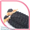 Ombre DIY Cloris Unprocessed Brazilian Virgin Kinky Curly Human Hair Extensions Best Price Jerry Curl Hair Weave 2 Bundles Deals 100g/pcs