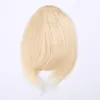 3 مقاطع PCS 7 بوصة أسود بني بوند لونج مزيج الشعر البشري تمديد مشابك الشعر في سهلة تطبيق Human Hair Bangs5658585