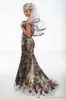 2016 Unique Realtree Mermaid Camo Wedding Dresses New Sweetheart With White Bead Lace Backless Sweep Train Forest Wedding Gowns Custom Made