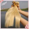 Platina Loira Brasileira Virgem Do Cabelo Seda Reta 613 # Cabelo Brasileiro Loiro 3 Ofertas Bundle Não Transformados Cabelo Humano Virgem Loira Tecer