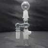 18 mm gewrichtsglasolie -terugwinningsset met 90 graden gewrichtsglasadapter met vrouwelijke koepel voor glazen waterpijp DAB Rig