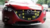 ABS de alta qualidade com carro 11pcs Chrome front grade decoração guarnição, tira grelha para Mazda Axela 2014-2016