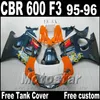 kit de carenagem alta qualidade para Honda CBR600 F3 95 96 motocicleta carenagens CBR 600 F3 1,995 1,996 Conjunto laranja azul carroçaria