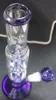 2015クールガラスボーンダブル4アームリサイクルガラス水パイプツリーパーコレーターバードケージPerc Bong 13 "インチ送料無料