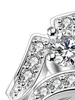 Frete Grátis Novo 925 Sterling Silver moda jóias Flash diamante Requintado diamante Com Pave anel de zircão venda quente presente da menina 1750