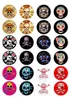 Free Shipping DIY Jewelry Findings,New Arrival Skull Glass Stone Buttons Skull Buttons for Snap Bracelet Earrings Necklace Ring Jewelry