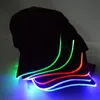 LED Light Hat Glow Hat Zwarte Stof Voor Volwassen Baseball Caps Lichtgevend 7 Kleuren voor Selectie Aanpassing Maat Kerstfeest