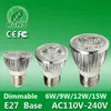 CREE 9W 12W 15W LED Spotlampen Licht E27 E26 B22 MR16 GU10 LED Dimbare Lights Lamp AC 110-240V / 12V