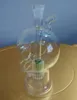 Livraison gratuite grossistes nouveaux os de crâne en verre Transparent dans le filtre narguilé/bong en verre + accessoires pot