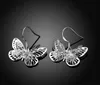 925 Sterling Silver Earrings The angel butterfly fishbone The plum blossom bamboo Dangle Earrings Mix Order 20pairs/lot