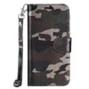 Étui portefeuille pour iPhone 5 6 6S 7 Plus armée couverture Camouflage motif béquille en cuir téléphone sac étui pour iPhone 7 8 Plus