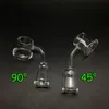 3mm 25mmOD Evan Shore Quartz Banger With Cap 10mm 14mm 18mm Male Female 45&90 Quartz Nails For Glass Water Bongs Dab Rigs Pipes