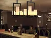 Candelabro de ferro de estilo americano candeeiro pingente, criativo industrial lustre de vento, hotel clássico engenharia, atmosfera sala de estar lâmpada