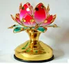 Colore Lampada Lotus Lotus Petali prima del tempio Piccola lampada Buddha Buddha Forniture buddiste per lampade Lunga luce