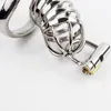 Kyskhetsenheter Nytt rostfritt stål PA -lås 5mm Glans Piercing Male Chastity Device Prince #R59