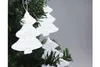 손으로 뜨개질 한 하얀 눈송이 장식 크리스마스 장식품 산타 클로스 장식 제품 100 % 코 튼 12 / 팩 당 sd31