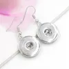 Groothandel DIY-sieraden Verwisselbare Dangle Snaps Oorbellen 18 mm Drukknoopoorbellen voor dames