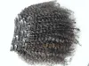 Clip mongol dans les extensions de cheveux humains vierges remy cheveux non transformés produit de cheveux noirs naturels 9 pièces un ensemble 100g de cheveux humains avec 18 clips