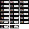 2017 New Fashion Airbrush Nail Stencils Set 41-60Tools Diy Airbrushing 20 x Template Sheet for Airbrush Kit Nail Art Paint