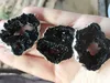 6 pièces argent plaqué couleur noire Nature Quartz Druzy Geode connecteur Drusy cristal pierre gemme pendentif perles bijoux fi39742884190578