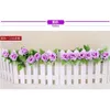 2PC Artificial Fake Silk Rose Flower Ivy Vine Hanging Garland Wedding Home Decor Party Decoration