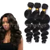 Virgin Human Hair Bundles Brazilian Hair Weaves Loose Wave Wefts 8~34inch Unprocessed Peruvian Indian Malaysian Russian Hair Extensions