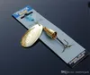 Blue Foxsppinner Metal Jigs Spinnerbaits Vissen Lure 6 Size 3 kleuren zoetwater spinner Bionic Bait Fishing Hook448689