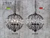 Nordic Lamp Creative Iron pendant Lights E14 Iron Lamp With Incandescent Bulbs For Light Home Crystal Pendant Chandelier