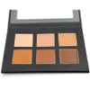 Contorno Paleta Profissional 6 Cores Concealer Camuflagem Maquiagem Palatte 1 PCS Corretivo Face Primer Net 30g Todos os tipos de pele