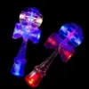 30 unids/lote 18,5 cm LED Kendama Ball japonés tradicional Flash juego de madera juguete led intermitente kendamas