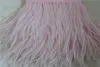 10 yards light pink ostrich feather trimming fringe feather trim on Satin Header 56inch in width for dress decor4800060