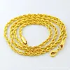 Lage 14K Yellow Gold Filled22 24 26 28 30 Knot Mens Rope Ketting Ketting GF Sieraden -link Chai265b