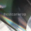Серебряная психоделическая глянцевая металлическая флип -виниловая обертка для автомобильной обертки с воздушными пузырьками без пузырей психоделики