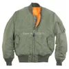 Fall-Mens U.s 육군 고전적인 폭격기 비행 자켓 파일럿 재킷 전술 재킷 오렌지 라이닝 구조 목적