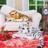 Dorimytrader grande tigre deitado criança tigre brinquedo de pelúcia boneca animal realista tigre presente de aniversário para crianças 24 polegadas 60 cm DY618993714730