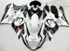 SUZUKI GSXR1000 2005 페어링 키트 K5 K6 05 06 GSXR 1000 화이트 블랙 코로나 ABS 페어링 용 오토바이 부품 맞춤형 EF49 세트