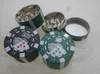 Zinklegierung Poker Chip Kräutermühle 1,75" Mini Poker Chip Stil 3 Stück Kräuter-, Gewürz- und Tabakmühle Poker Kräuterrauch Zigarettenmühle